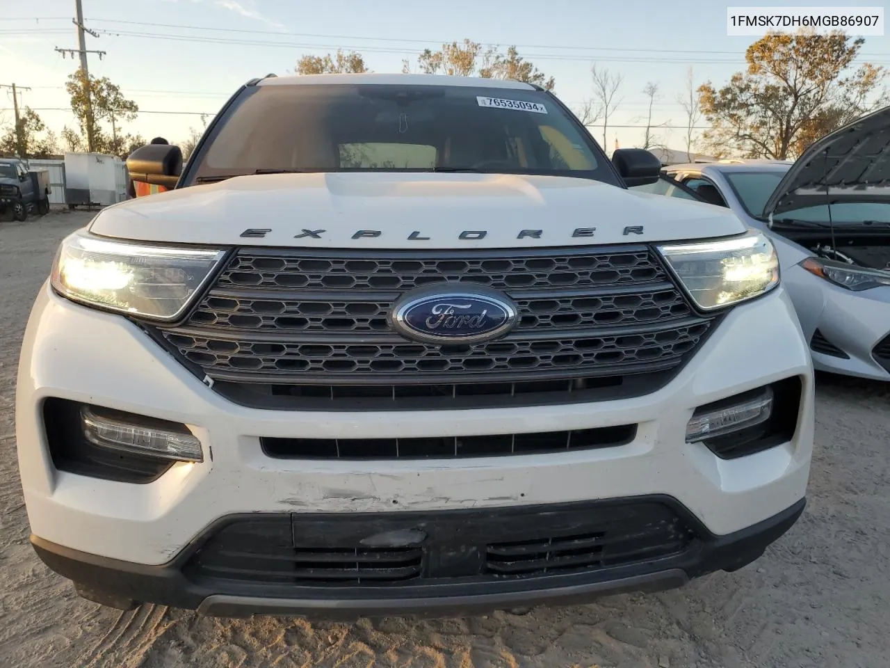 2021 Ford Explorer Xlt VIN: 1FMSK7DH6MGB86907 Lot: 76535094