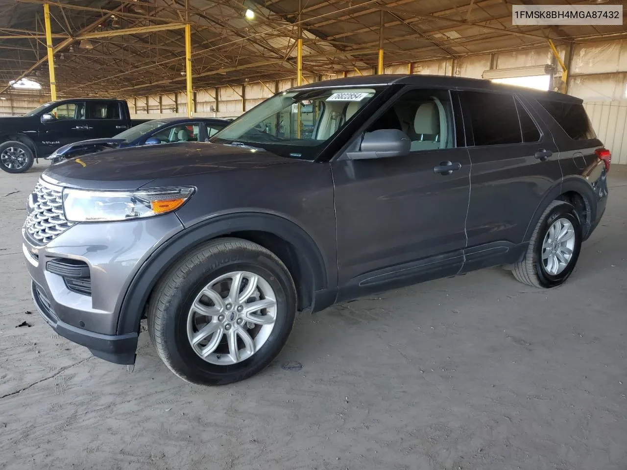 2021 Ford Explorer VIN: 1FMSK8BH4MGA87432 Lot: 76822854