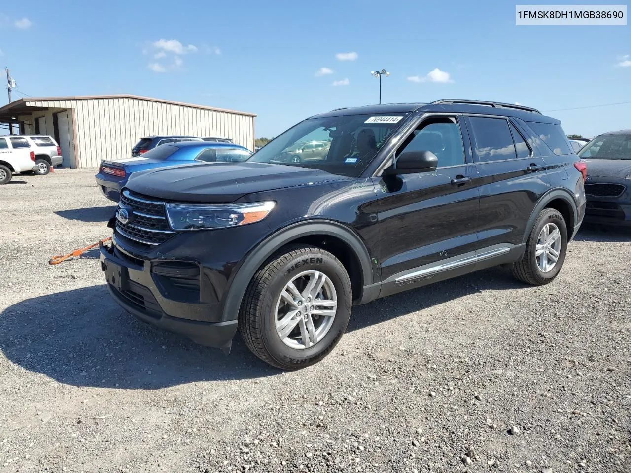 2021 Ford Explorer Xlt VIN: 1FMSK8DH1MGB38690 Lot: 76944414