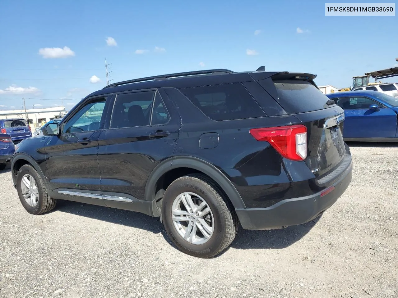 2021 Ford Explorer Xlt VIN: 1FMSK8DH1MGB38690 Lot: 76944414