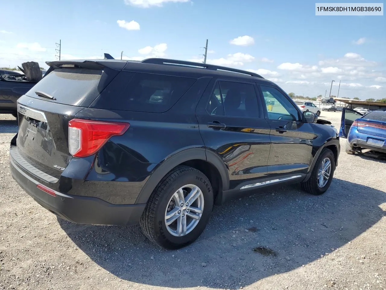 2021 Ford Explorer Xlt VIN: 1FMSK8DH1MGB38690 Lot: 76944414