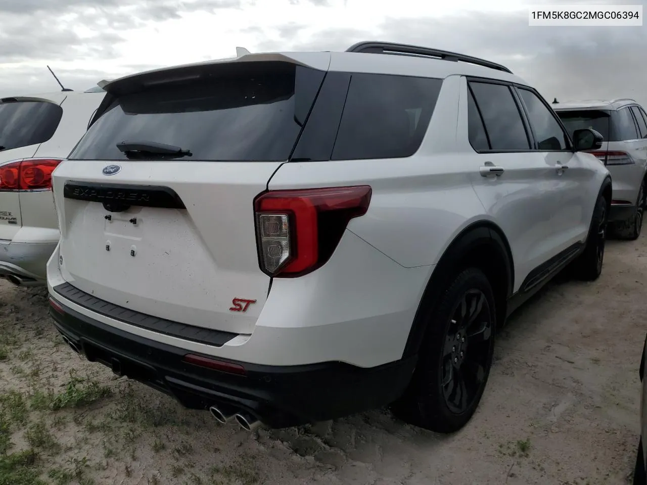 2021 Ford Explorer St VIN: 1FM5K8GC2MGC06394 Lot: 76961684