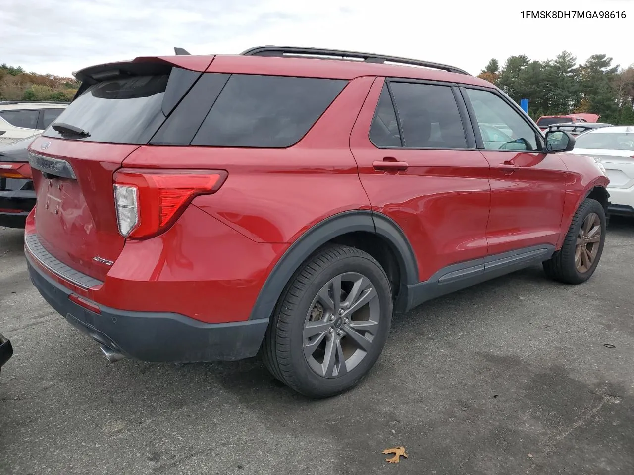 2021 Ford Explorer Xlt VIN: 1FMSK8DH7MGA98616 Lot: 77310334