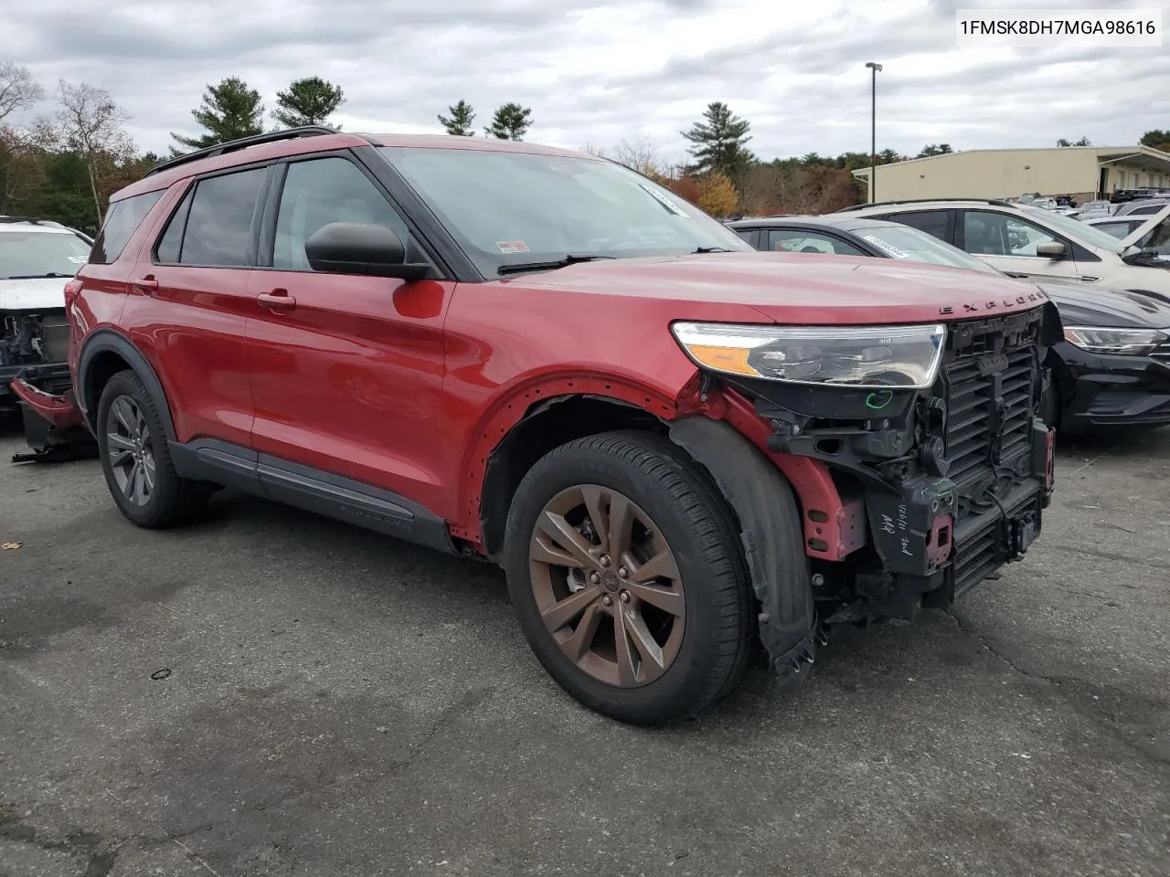 2021 Ford Explorer Xlt VIN: 1FMSK8DH7MGA98616 Lot: 77310334