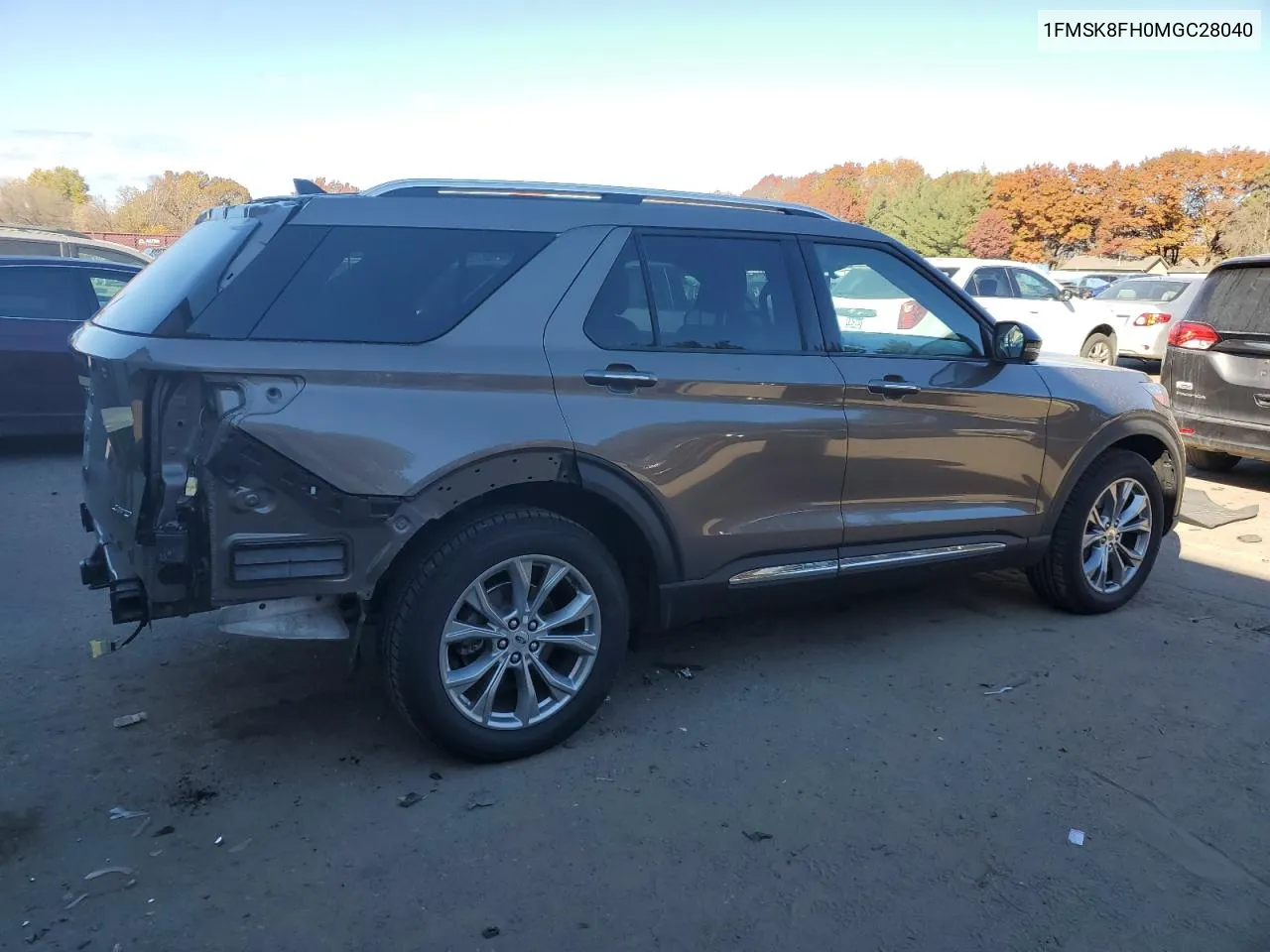 2021 Ford Explorer Limited VIN: 1FMSK8FH0MGC28040 Lot: 77427024