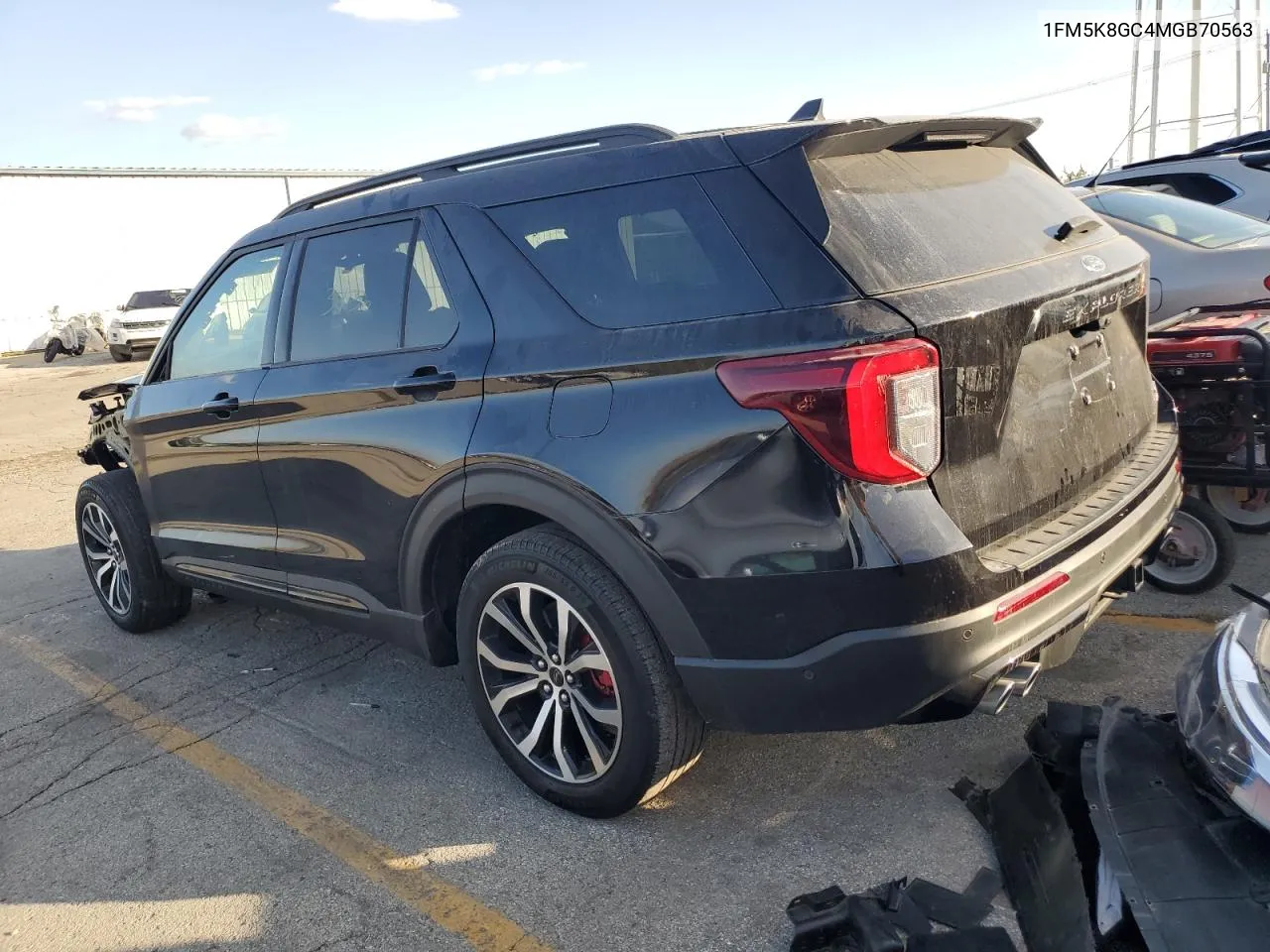 2021 Ford Explorer St VIN: 1FM5K8GC4MGB70563 Lot: 77847914