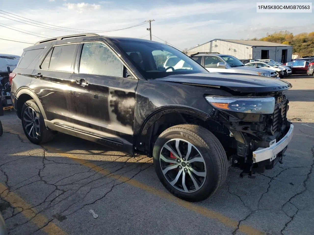 2021 Ford Explorer St VIN: 1FM5K8GC4MGB70563 Lot: 77847914