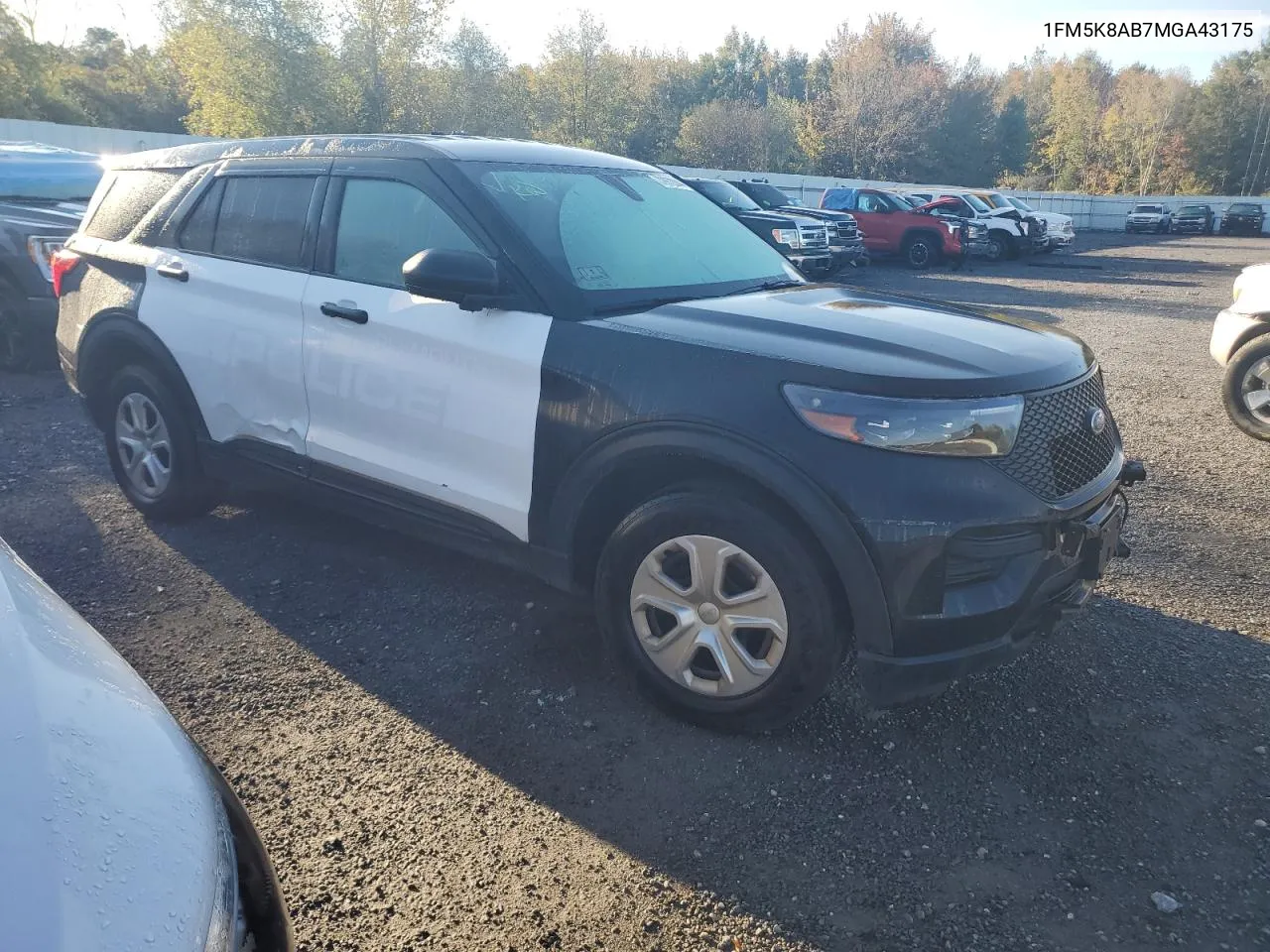 2021 Ford Explorer Police Interceptor VIN: 1FM5K8AB7MGA43175 Lot: 77896114