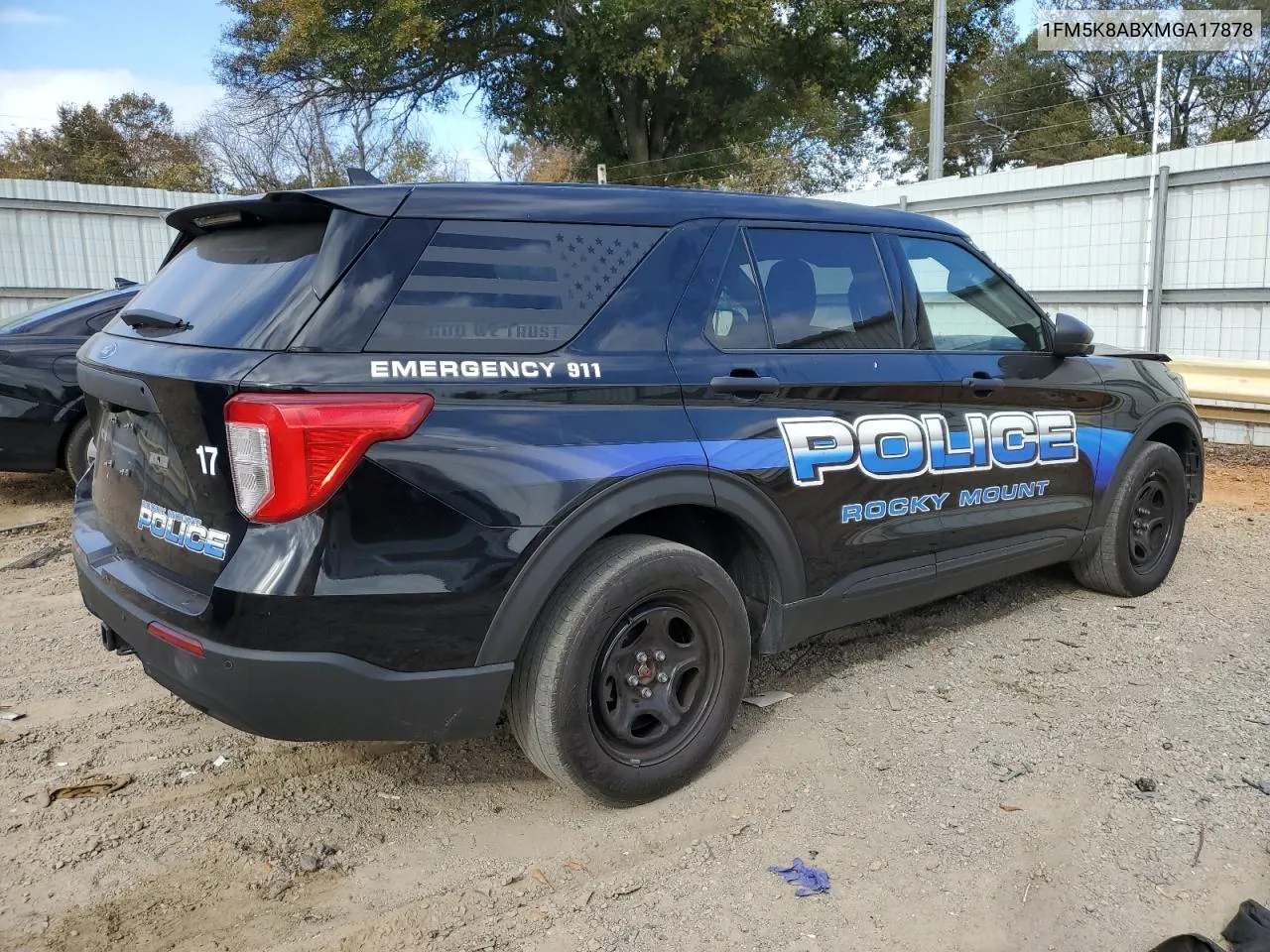 2021 Ford Explorer Police Interceptor VIN: 1FM5K8ABXMGA17878 Lot: 77990014