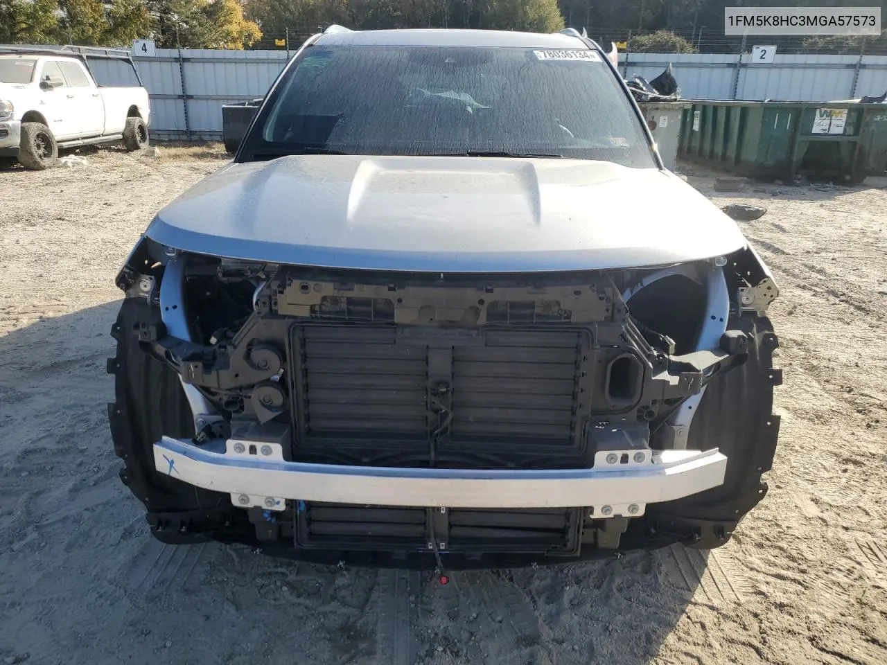 2021 Ford Explorer Platinum VIN: 1FM5K8HC3MGA57573 Lot: 78036134