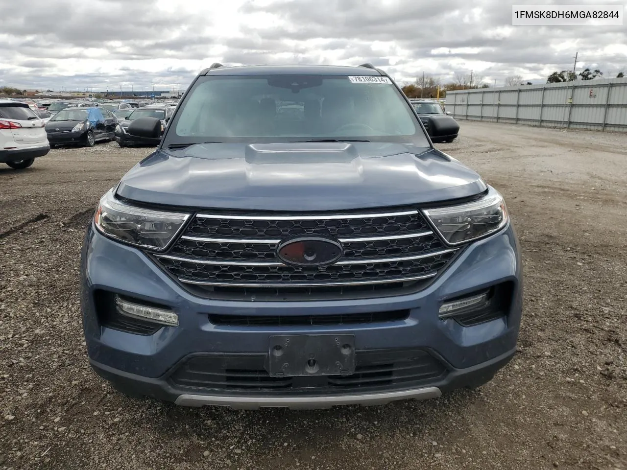 2021 Ford Explorer Xlt VIN: 1FMSK8DH6MGA82844 Lot: 78106314