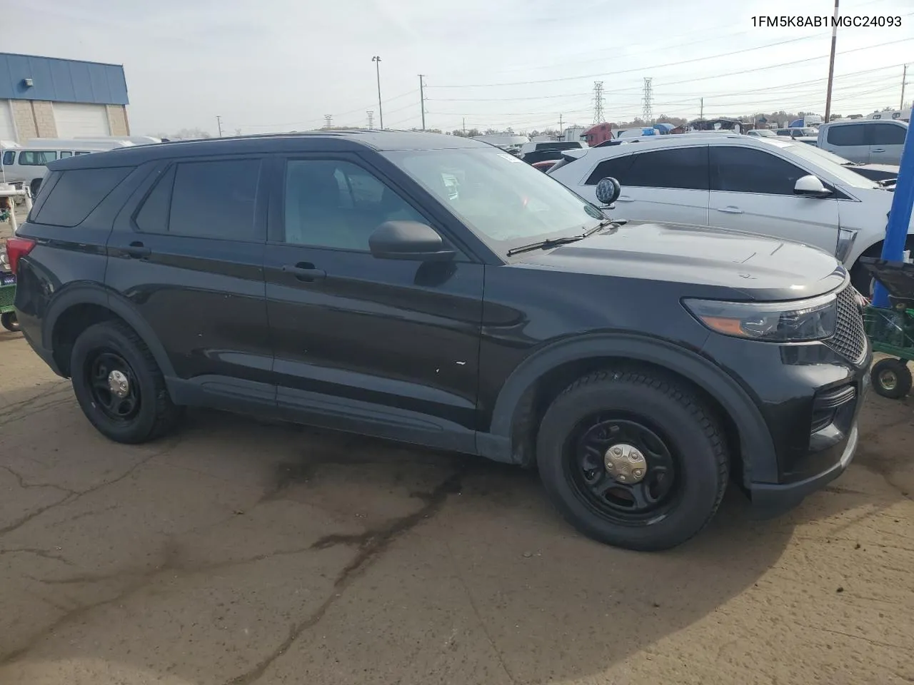 2021 Ford Explorer Police Interceptor VIN: 1FM5K8AB1MGC24093 Lot: 78672114