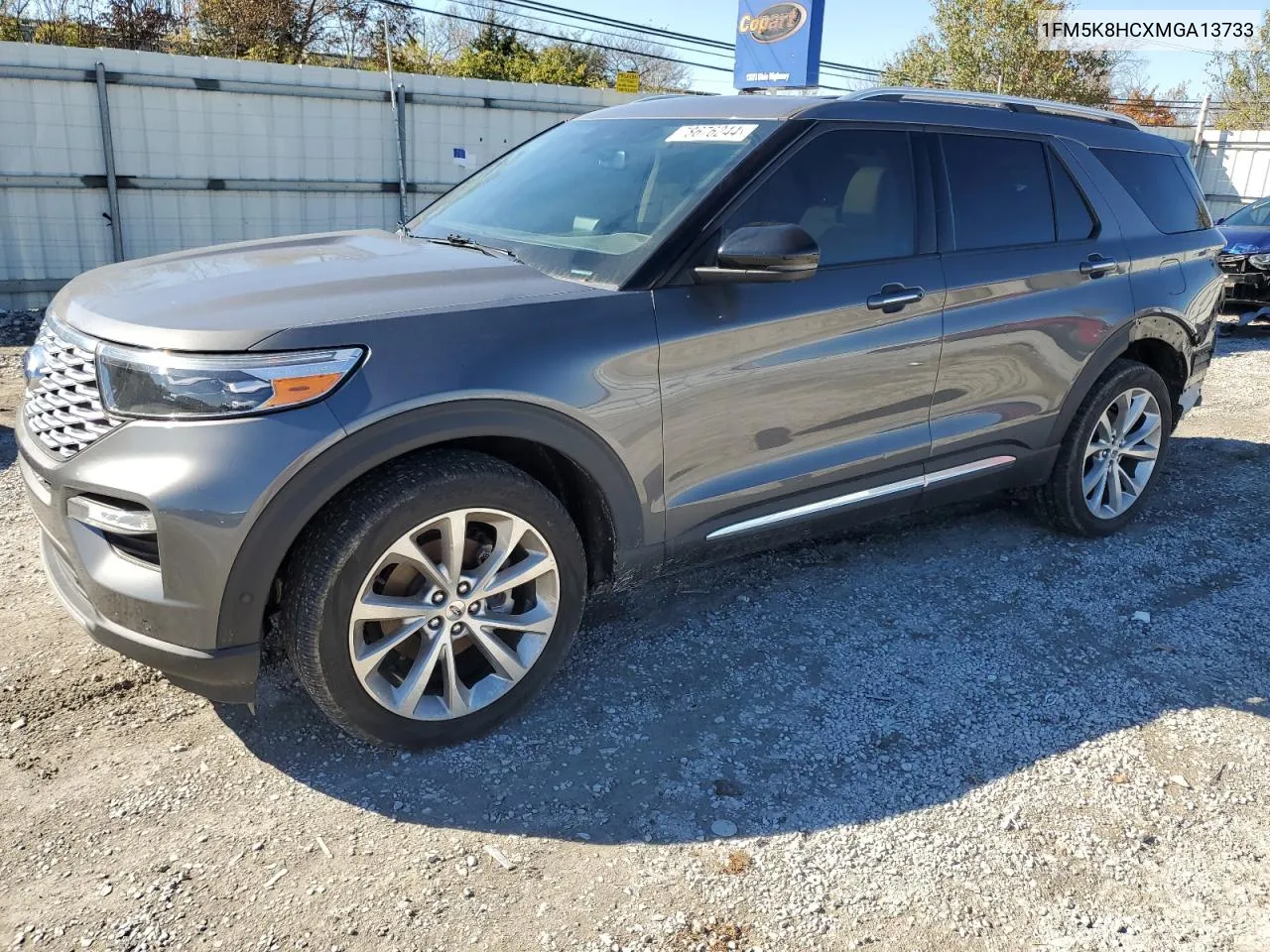 2021 Ford Explorer Platinum VIN: 1FM5K8HCXMGA13733 Lot: 78676244