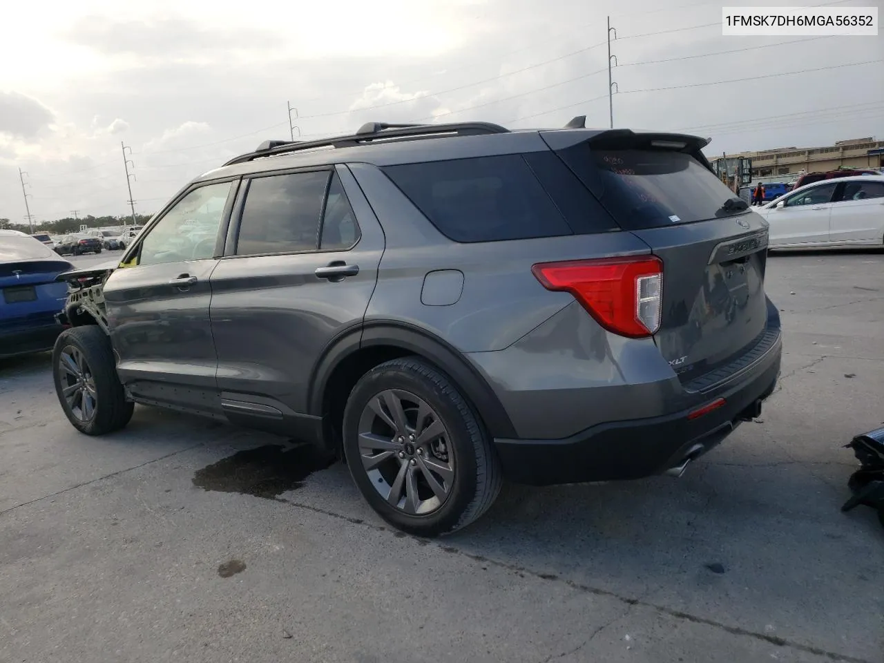 2021 Ford Explorer Xlt VIN: 1FMSK7DH6MGA56352 Lot: 78759754