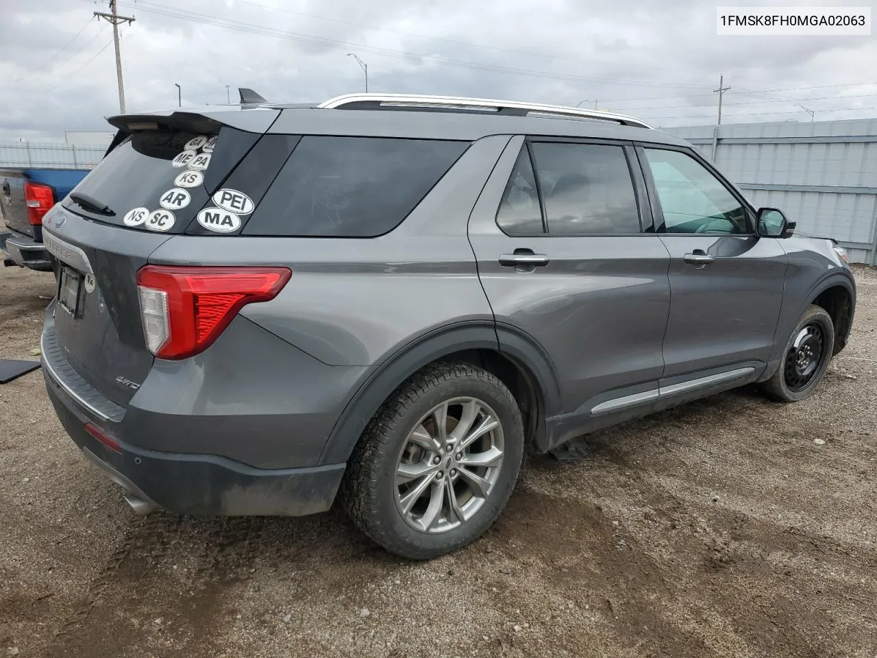 2021 Ford Explorer Limited VIN: 1FMSK8FH0MGA02063 Lot: 79427754