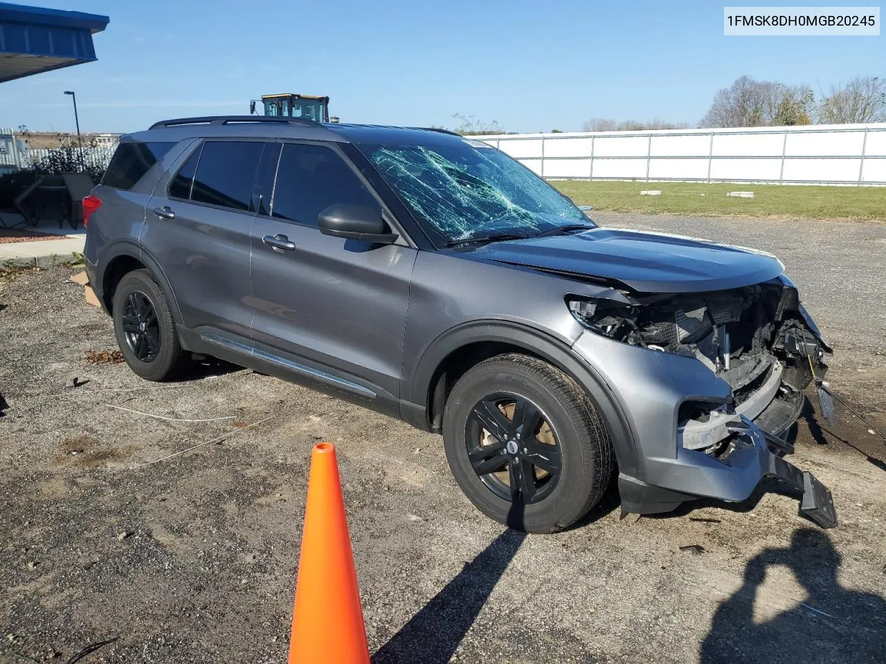 2021 Ford Explorer Xlt VIN: 1FMSK8DH0MGB20245 Lot: 79536904