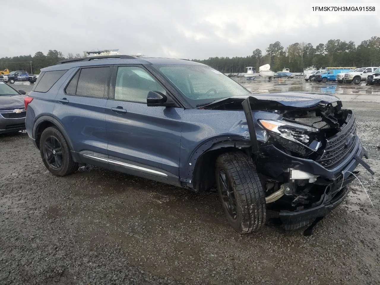 2021 Ford Explorer Xlt VIN: 1FMSK7DH3MGA91558 Lot: 79713334