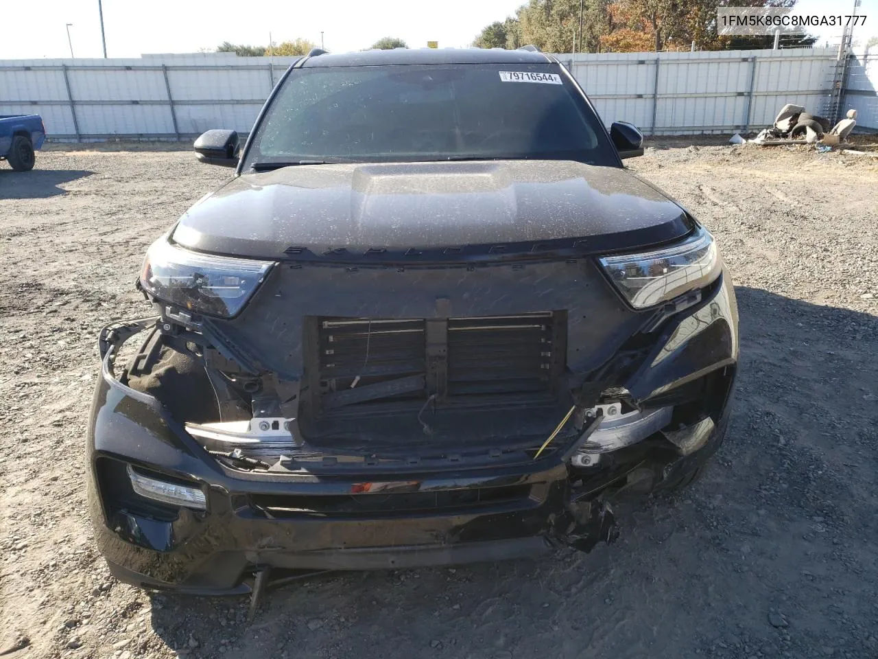 2021 Ford Explorer St VIN: 1FM5K8GC8MGA31777 Lot: 79716544