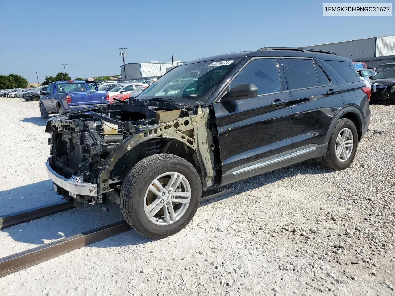 2022 Ford Explorer Xlt VIN: 1FMSK7DH9NGC31677 Lot: 57219424