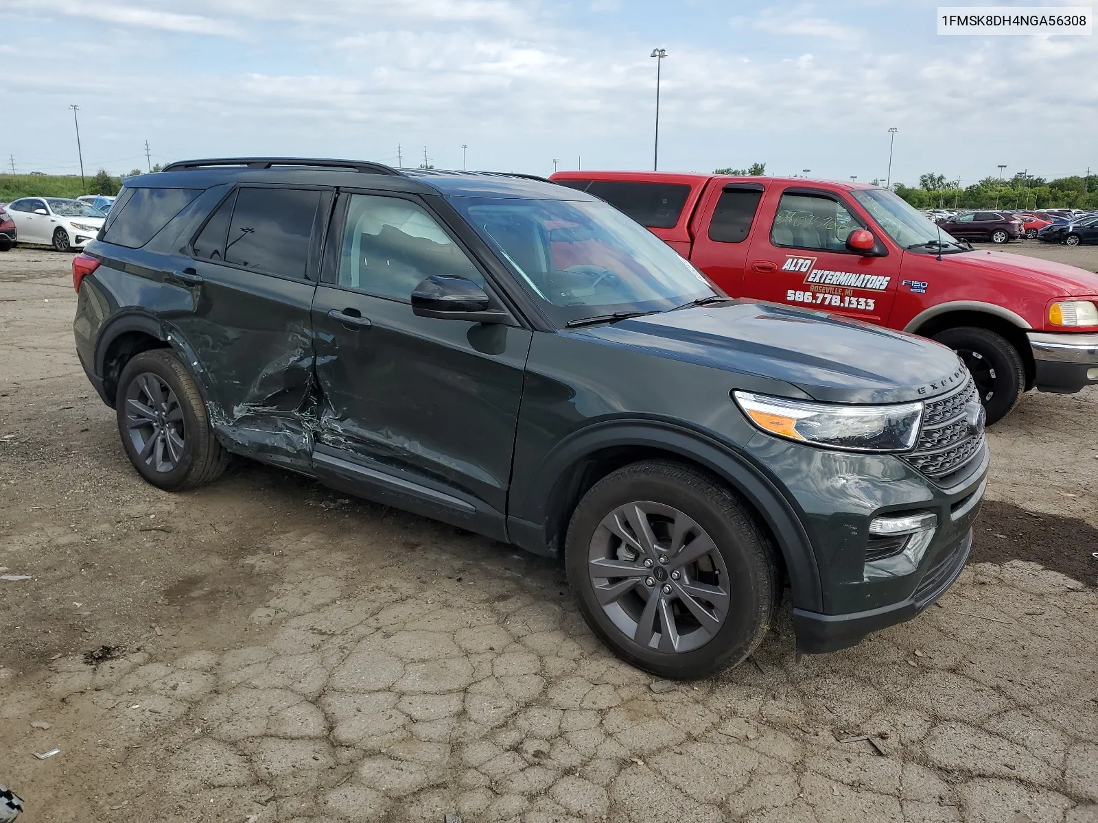 2022 Ford Explorer Xlt VIN: 1FMSK8DH4NGA56308 Lot: 64138914