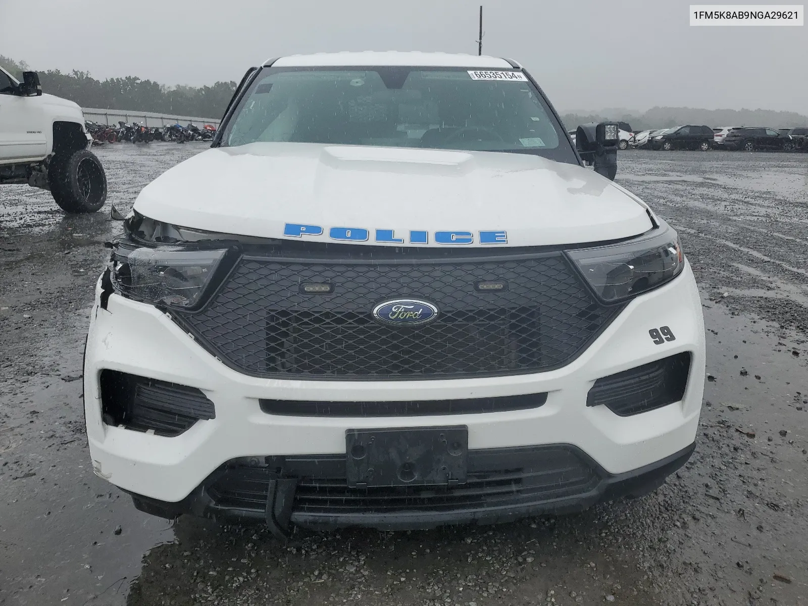 2022 Ford Explorer Police Interceptor VIN: 1FM5K8AB9NGA29621 Lot: 66535154