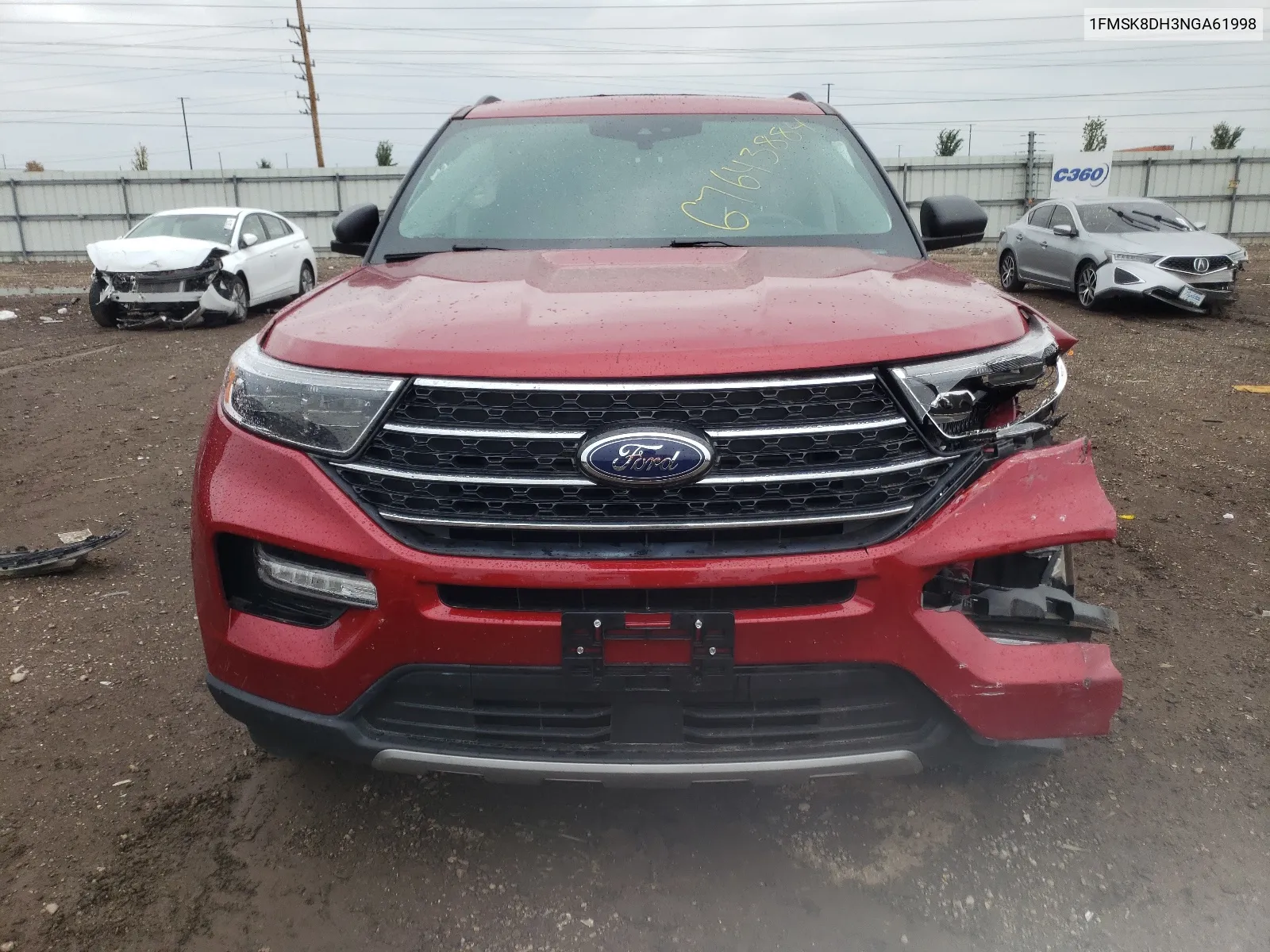 2022 Ford Explorer Xlt VIN: 1FMSK8DH3NGA61998 Lot: 67643884