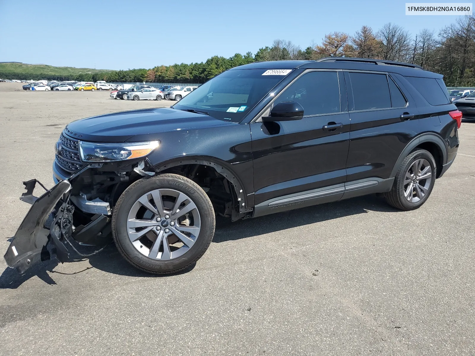 2022 Ford Explorer Xlt VIN: 1FMSK8DH2NGA16860 Lot: 67896684