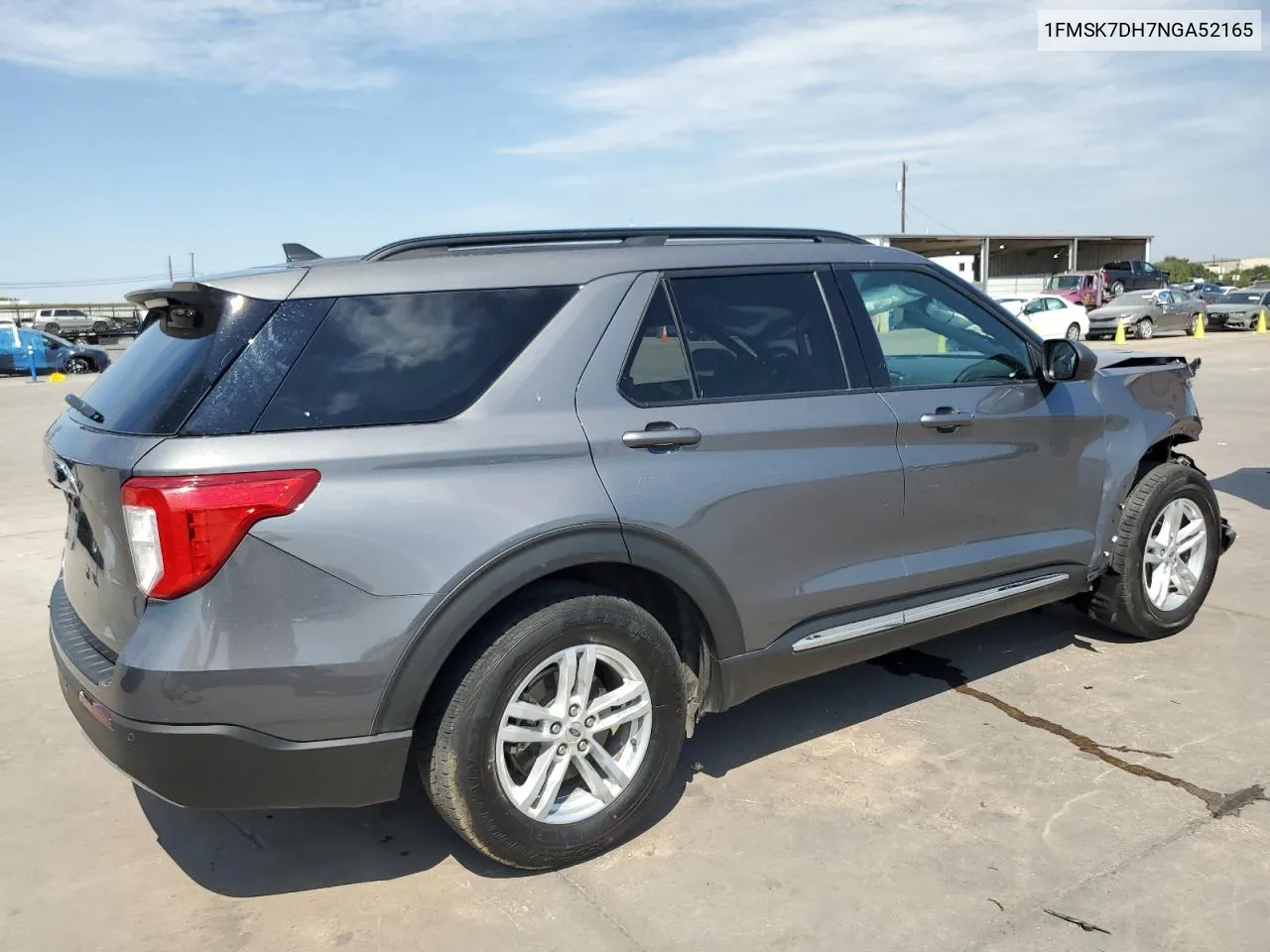 2022 Ford Explorer Xlt VIN: 1FMSK7DH7NGA52165 Lot: 68183014