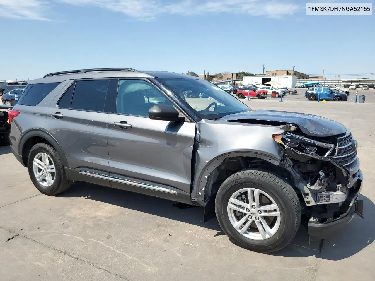 2022 Ford Explorer Xlt VIN: 1FMSK7DH7NGA52165 Lot: 68183014