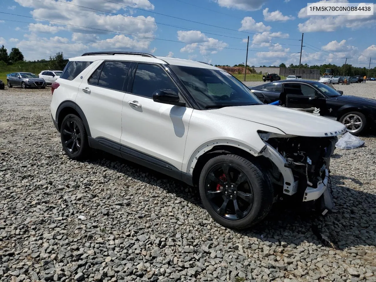 2022 Ford Explorer St VIN: 1FM5K7GC0NGB84438 Lot: 68321184