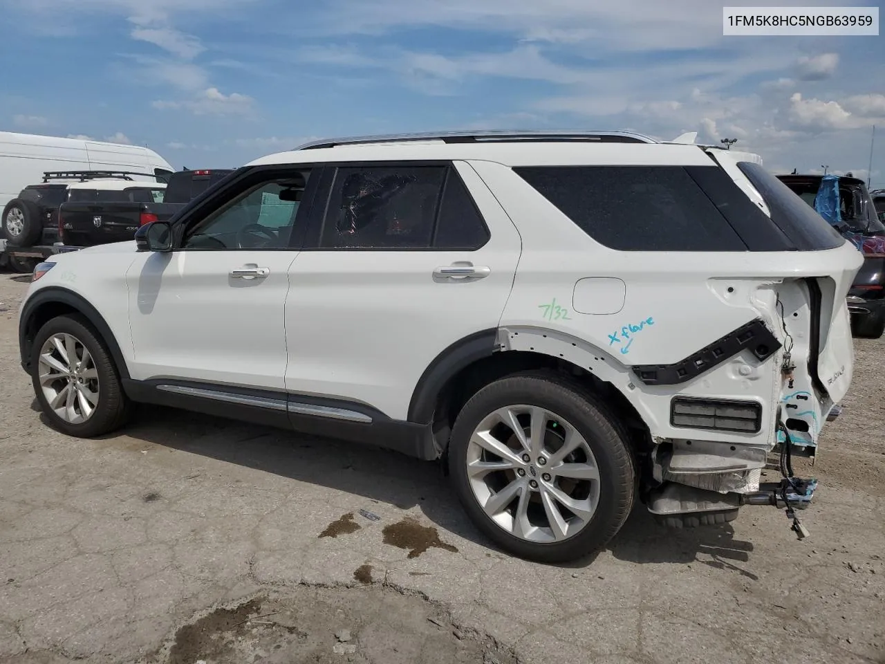 2022 Ford Explorer Platinum VIN: 1FM5K8HC5NGB63959 Lot: 68426524