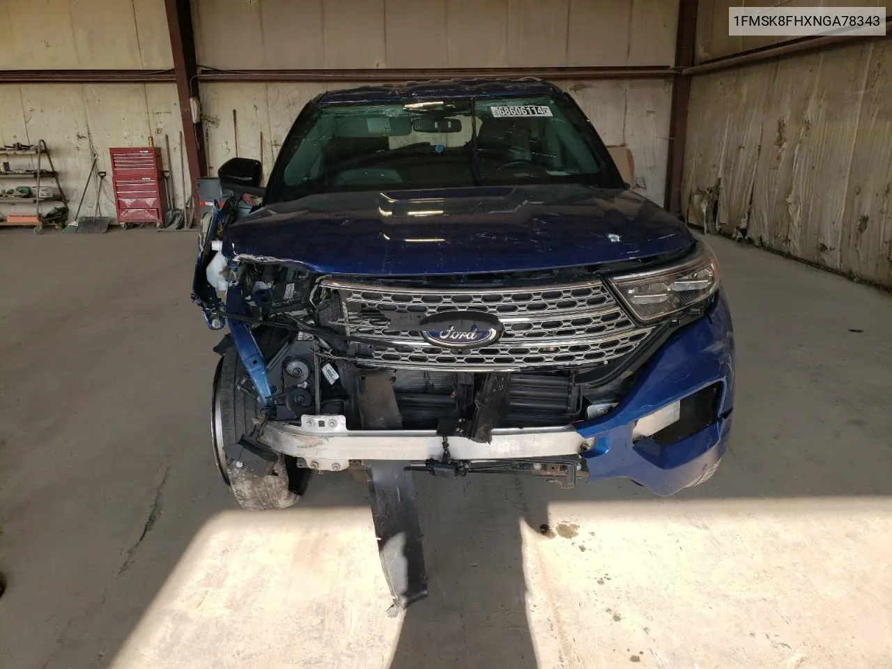 2022 Ford Explorer Limited VIN: 1FMSK8FHXNGA78343 Lot: 68606114