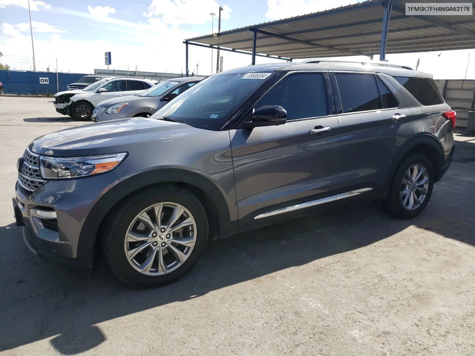 2022 Ford Explorer Limited VIN: 1FMSK7FH4NGA62178 Lot: 68686384