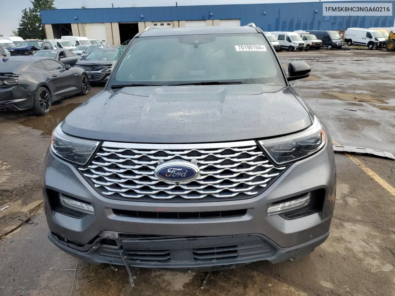 2022 Ford Explorer Platinum VIN: 1FM5K8HC3NGA60216 Lot: 70190194