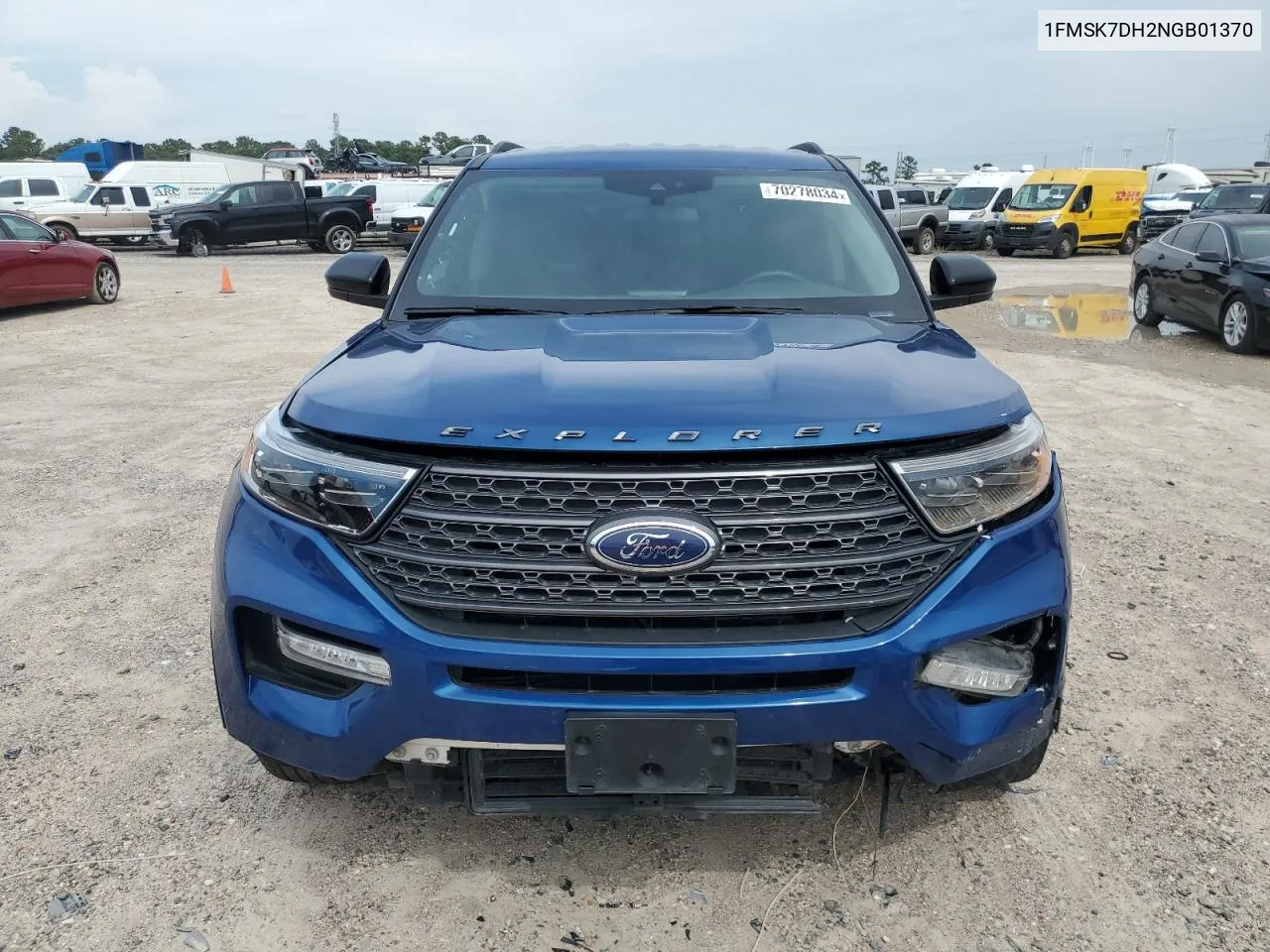 2022 Ford Explorer Xlt VIN: 1FMSK7DH2NGB01370 Lot: 70278034