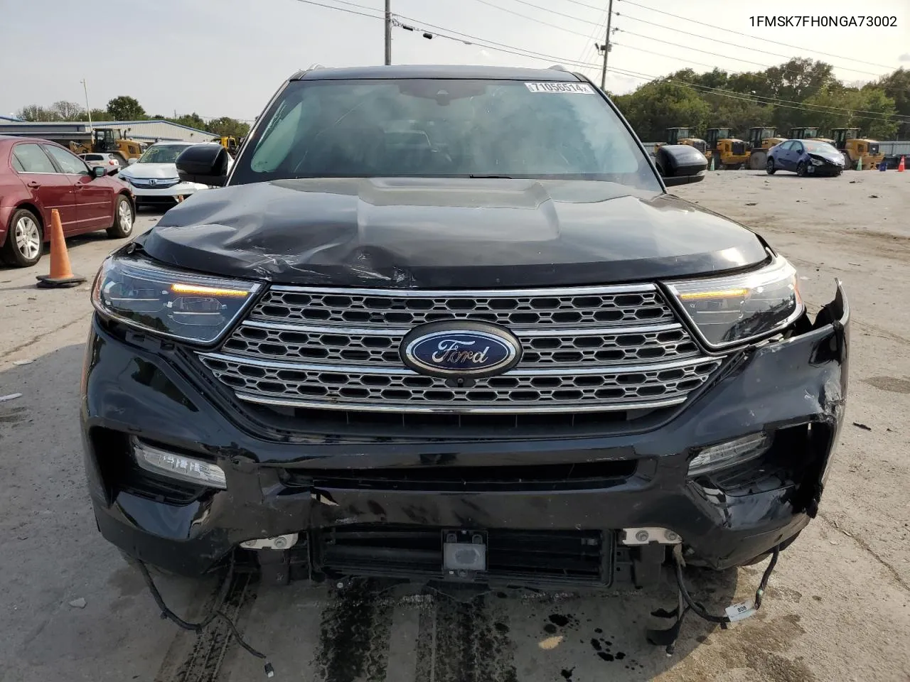 2022 Ford Explorer Limited VIN: 1FMSK7FH0NGA73002 Lot: 71056514