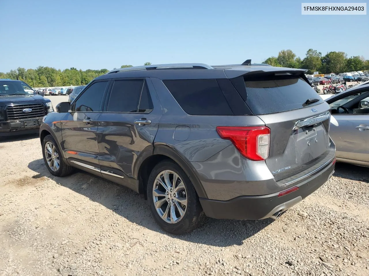 2022 Ford Explorer Limited VIN: 1FMSK8FHXNGA29403 Lot: 72179944