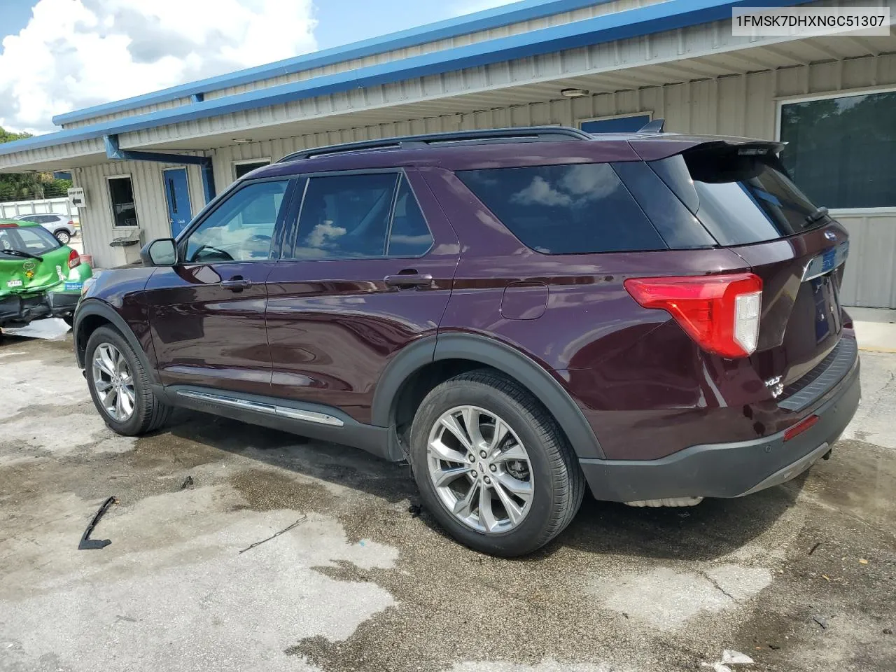 2022 Ford Explorer Xlt VIN: 1FMSK7DHXNGC51307 Lot: 72198564