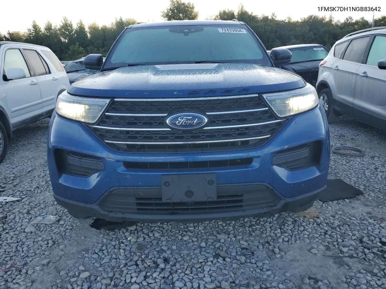 2022 Ford Explorer Xlt VIN: 1FMSK7DH1NGB83642 Lot: 72433954