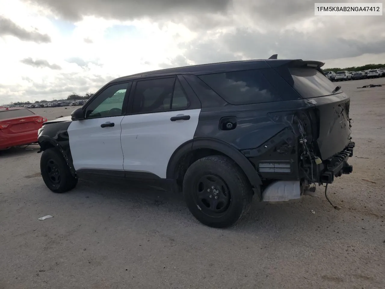 2022 Ford Explorer Police Interceptor VIN: 1FM5K8AB2NGA47412 Lot: 72455164