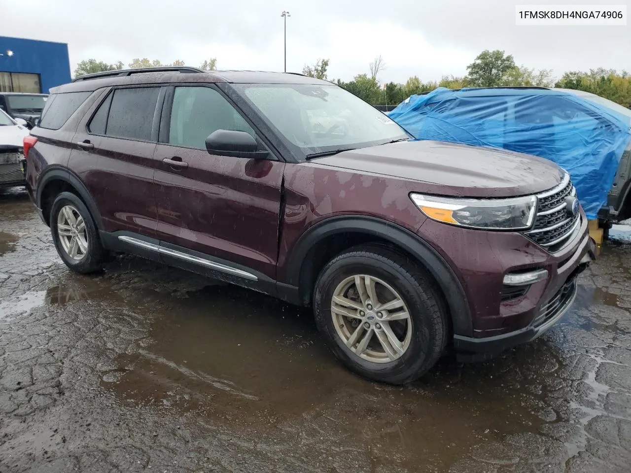 2022 Ford Explorer Xlt VIN: 1FMSK8DH4NGA74906 Lot: 72458144