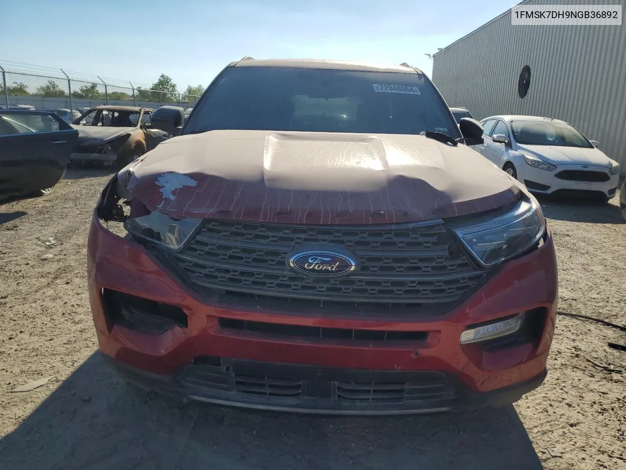 1FMSK7DH9NGB36892 2022 Ford Explorer Xlt