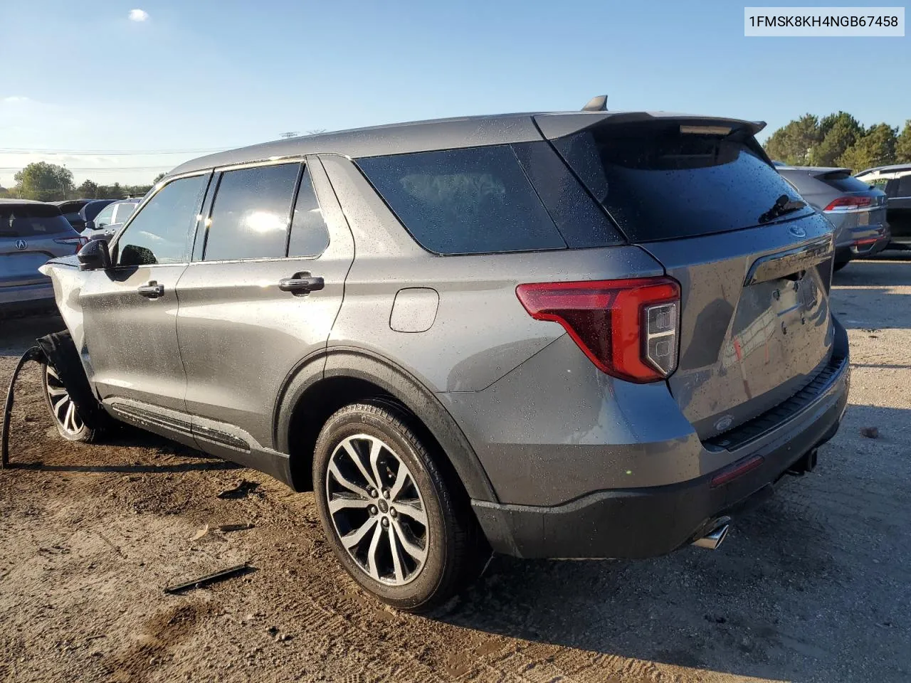 2022 Ford Explorer St-Line VIN: 1FMSK8KH4NGB67458 Lot: 73494194