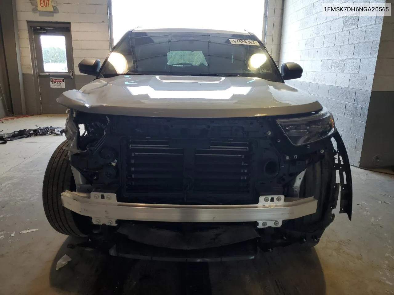 2022 Ford Explorer Xlt VIN: 1FMSK7DH6NGA20565 Lot: 74208234