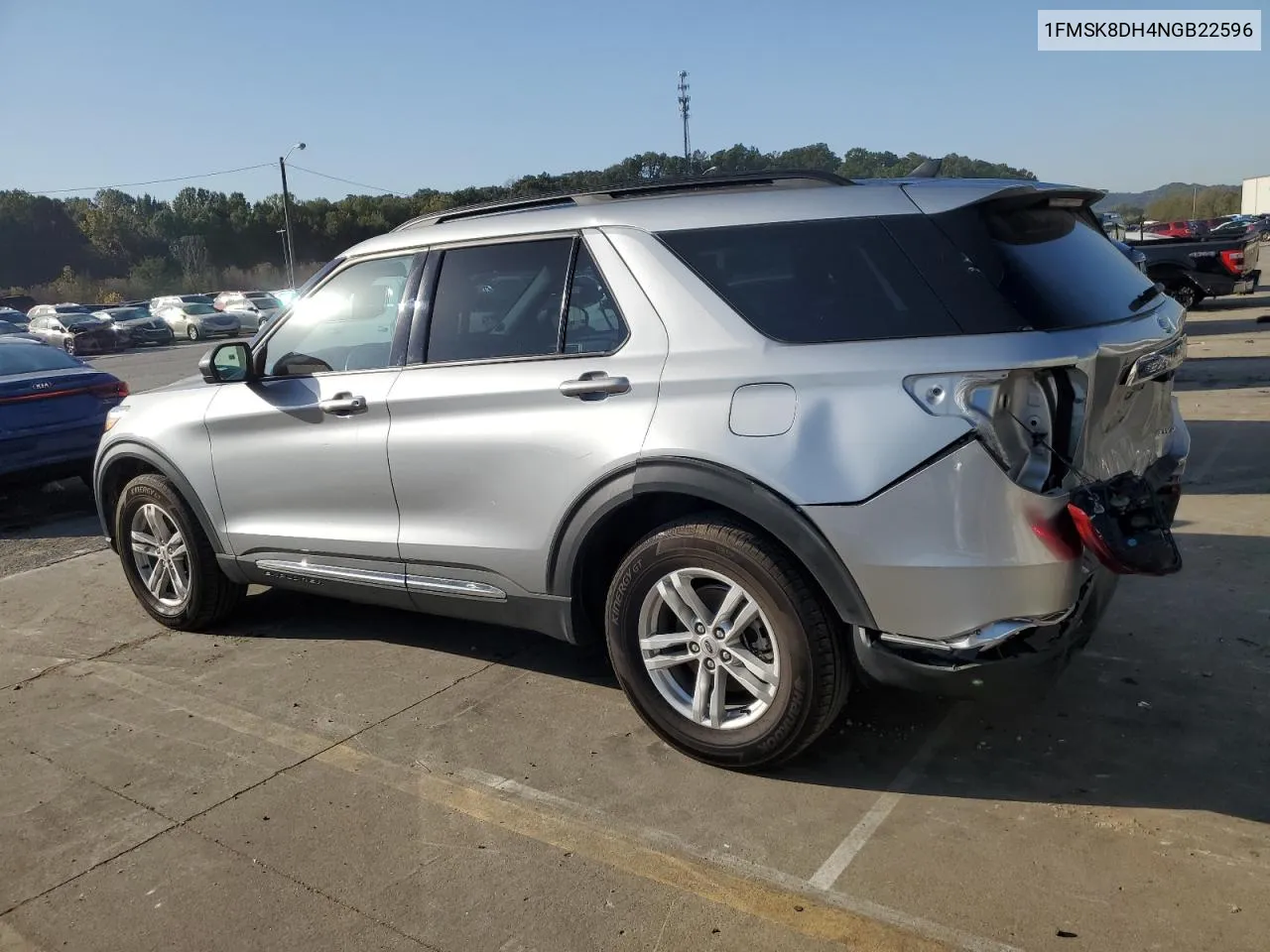 2022 Ford Explorer Xlt VIN: 1FMSK8DH4NGB22596 Lot: 74788704