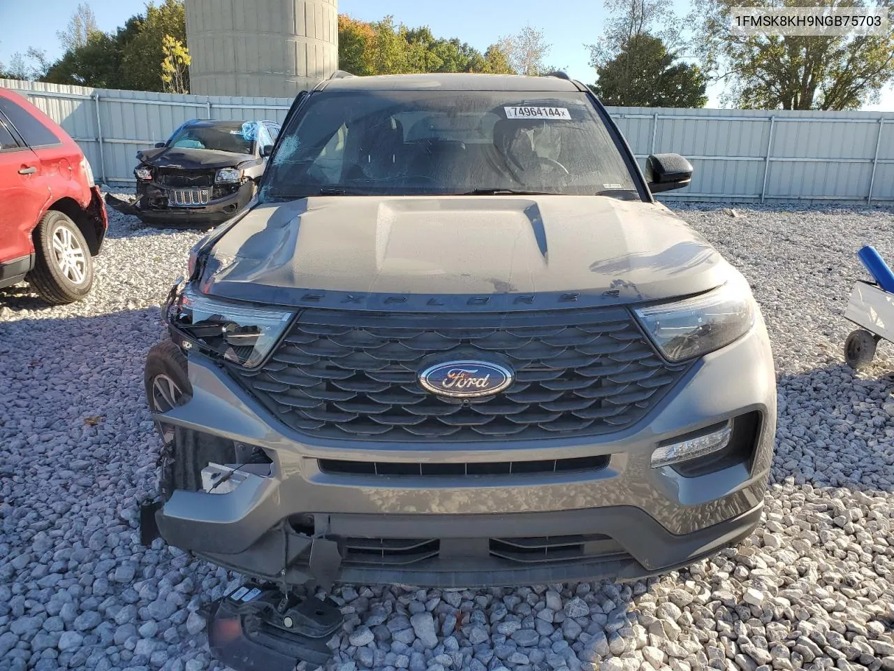 2022 Ford Explorer St-Line VIN: 1FMSK8KH9NGB75703 Lot: 74964144