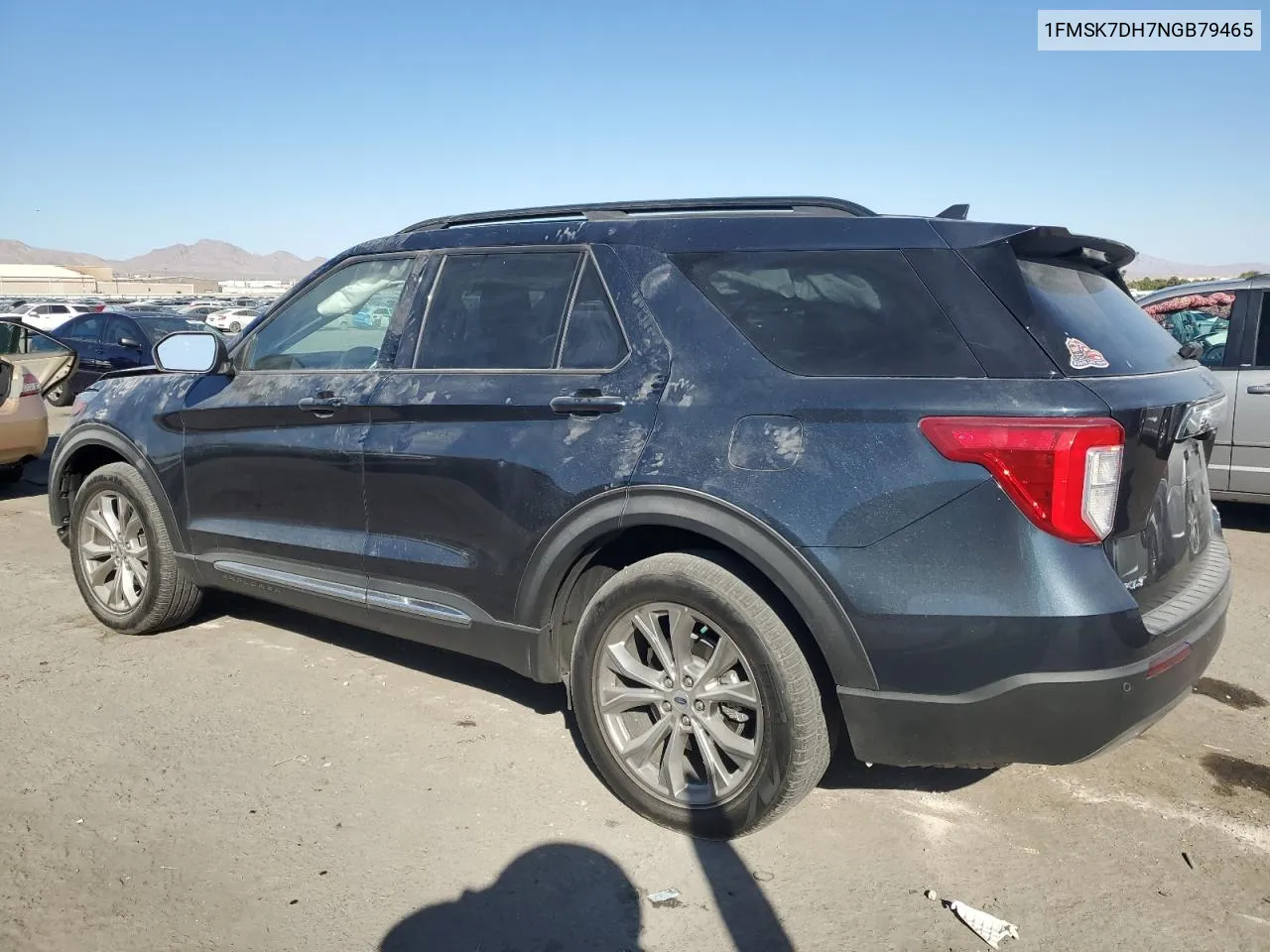 2022 Ford Explorer Xlt VIN: 1FMSK7DH7NGB79465 Lot: 75568754