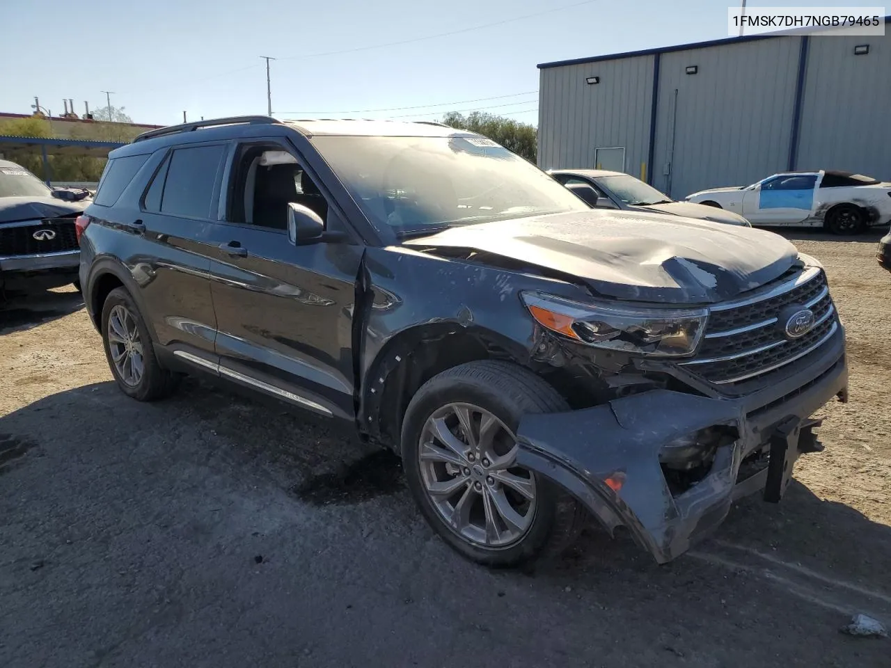 2022 Ford Explorer Xlt VIN: 1FMSK7DH7NGB79465 Lot: 75568754