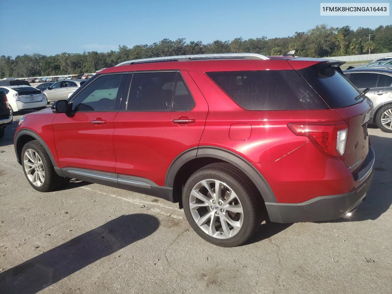 2022 Ford Explorer Platinum VIN: 1FM5K8HC3NGA16443 Lot: 75828664