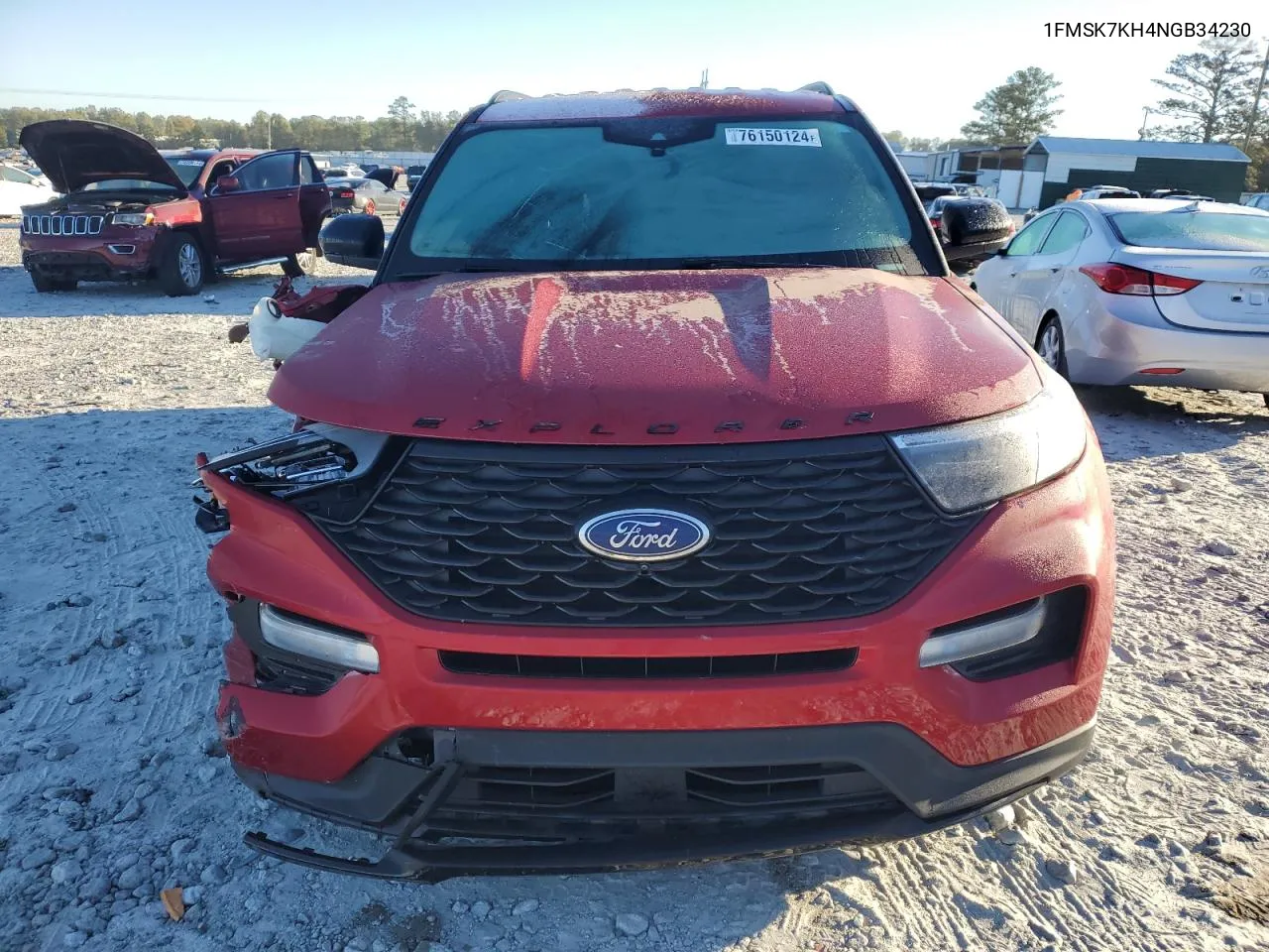 2022 Ford Explorer St-Line VIN: 1FMSK7KH4NGB34230 Lot: 76150124